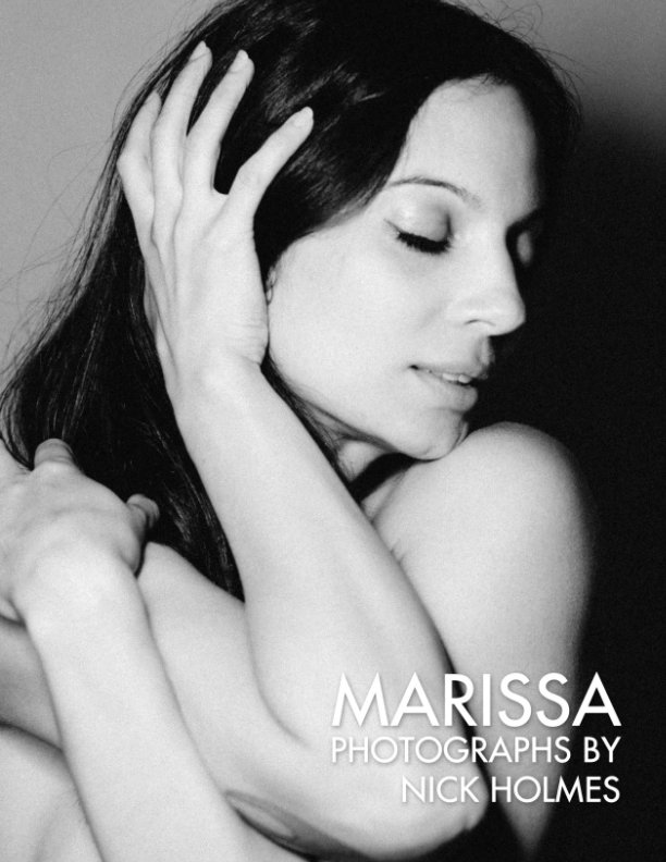 hoto book cover for *Marissa* by Nick Holmes — a quiet study in touch, gaze, and the unseen gravity between two people.